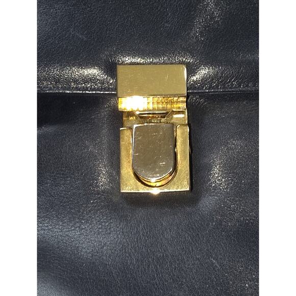 Susan Gail Vintage Leather Bellido Purse Made In Spain Navy Blue - Picture 8 of 13